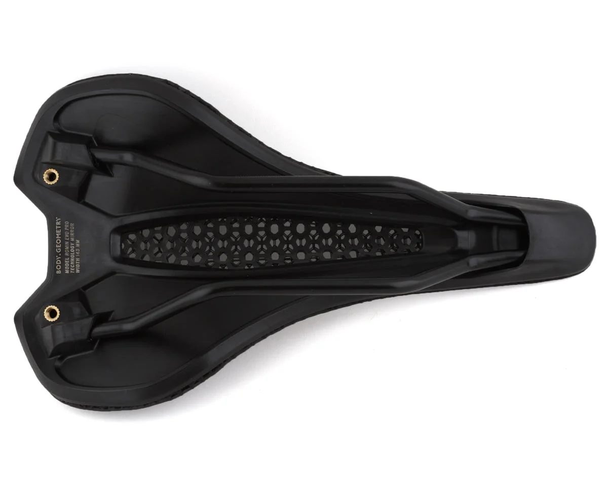 Specialized Romin Evo Pro Mirror Saddle (Black) (Titanium Rails) (3D-Printed) (143mm) - view 4